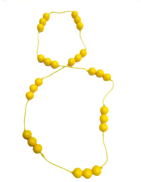 Collar andaluza largo amarillo