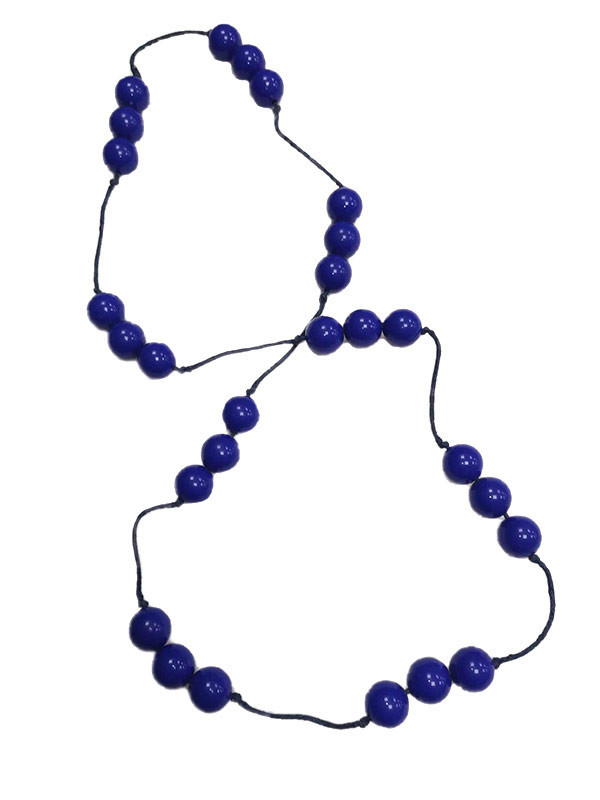 Collar andaluza largo azul