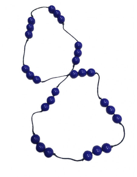 Collar andaluza largo azul