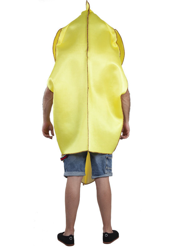 Disfraz de banana adulto espalda
