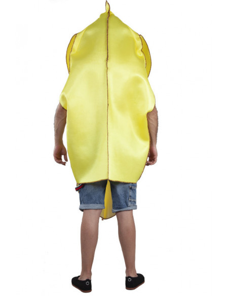 Disfraz de banana adulto espalda