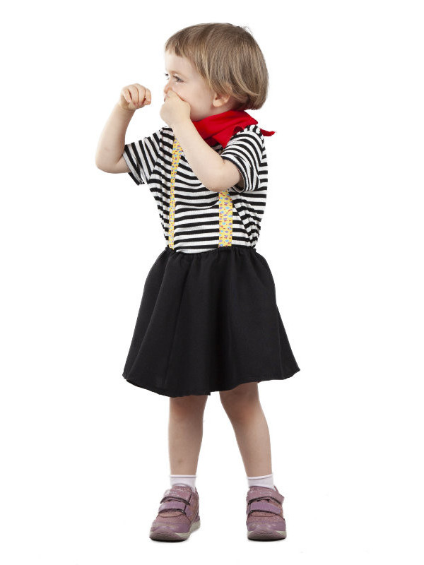 Disfraz mimo para bebé niña lateral