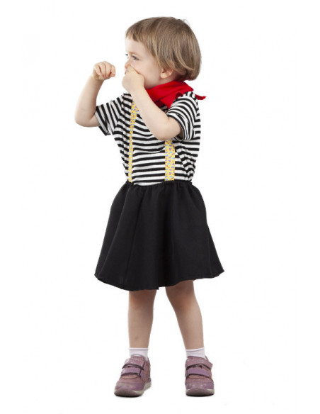 Disfraz mimo para bebé niña lateral