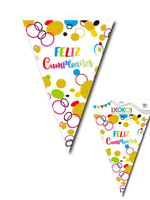 Banderines Feliz Cumpleaños