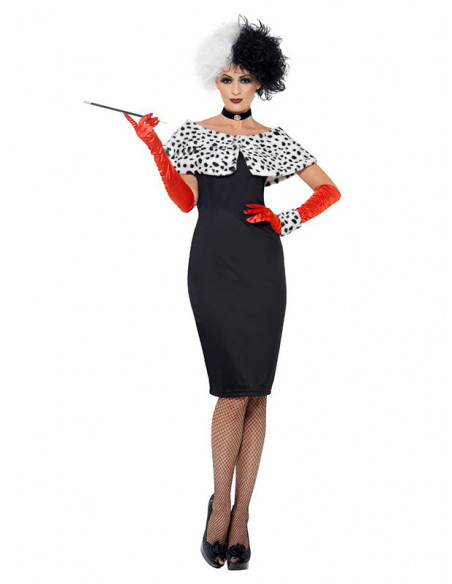 Disfraz Cruella deluxe para mujer