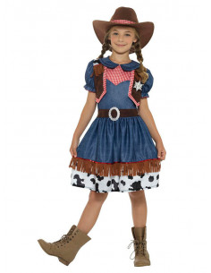 Disfraz vaquera tejana para niña