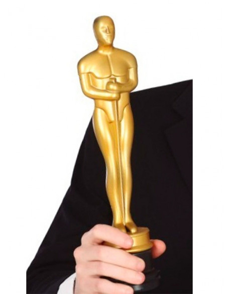 Estatuilla trofeo de cine detalle