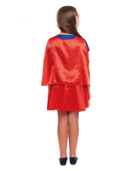 Disfraz Super Girl infantil espalda