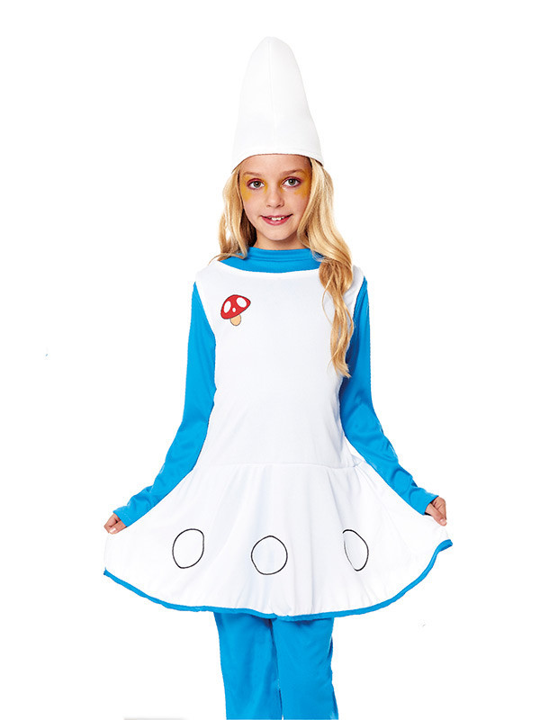 Disfraz duende azul para niña