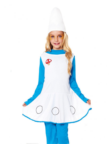 Disfraz duende azul para niña