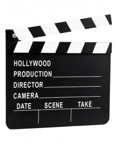 Claqueta de cine Hollywood