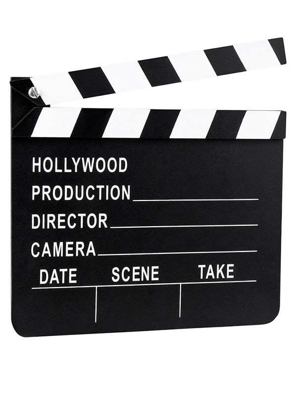 Claqueta de cine Hollywood