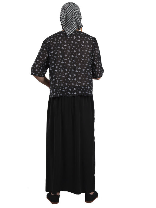 Disfraz Vieja de la Vara adulto espalda