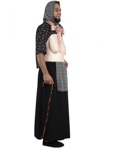 Disfraz Vieja de la Vara adulto lateral