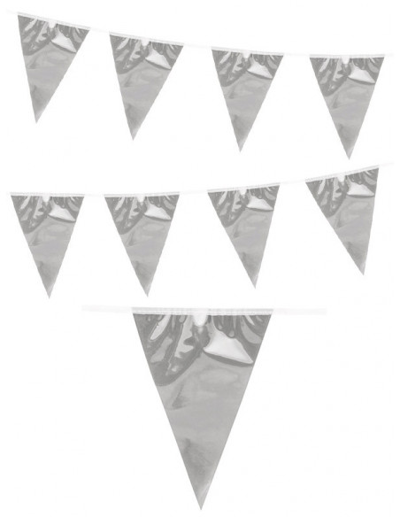 Banderines metalizados plata