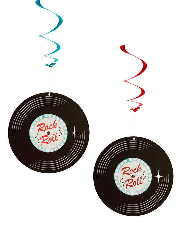 Discos rock and roll decorativos detalle