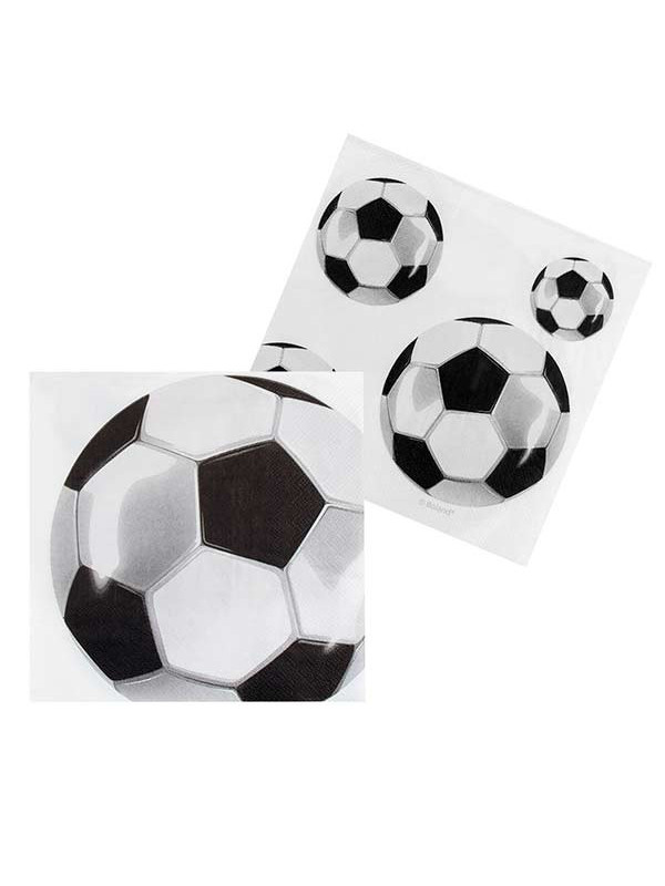 Decoración fútbol fiesta temática servilletas
