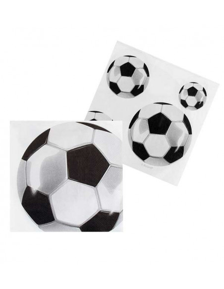 Decoración fútbol fiesta temática servilletas