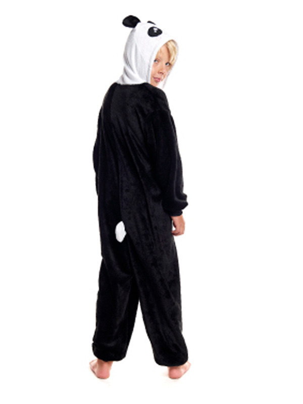 Disfraz oso panda Kigurumi infantil espalda