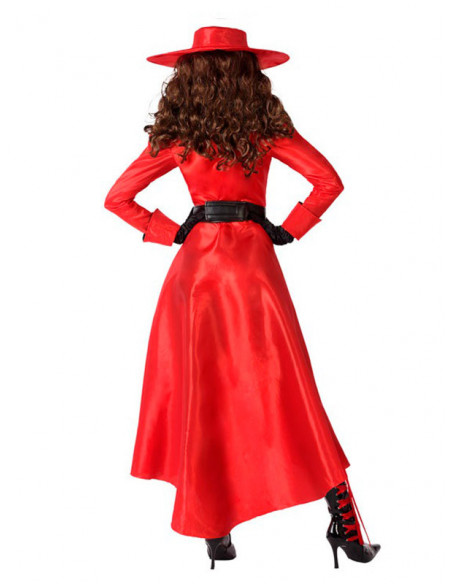 Disfraz Carmen Sandiego para mujer espalda