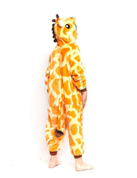 Disfraz jirafa Kigurumi infantil espalda