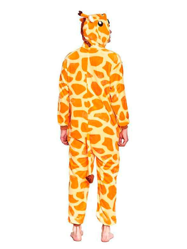 Disfraz jirafa kigurumi adulto espalda