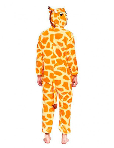 Disfraz jirafa kigurumi adulto espalda