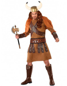 Disfraz de vikingo salvaje para hombre
