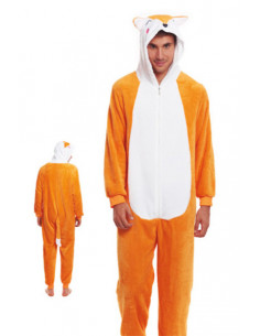 Disfraz zorro Kigurumi adulto