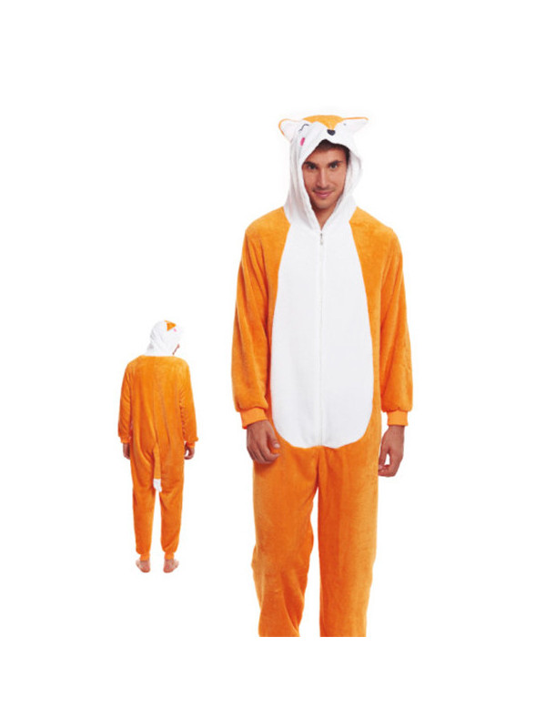 Disfraz zorro Kigurumi adulto