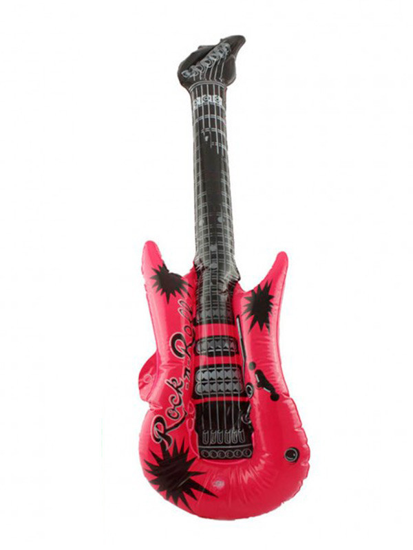 Guitarra hinchable rockero