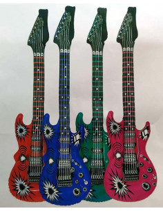 Guitarra hinchable rockero 2