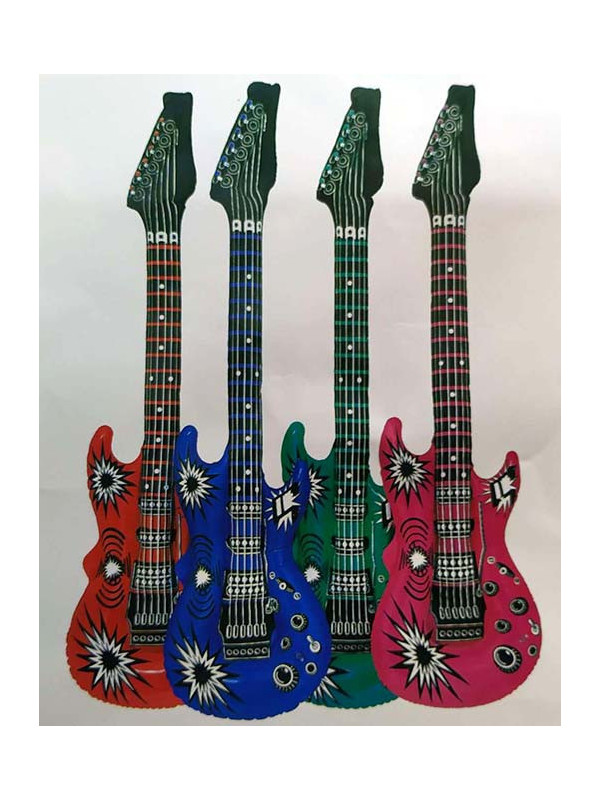 Guitarra hinchable rockero colores