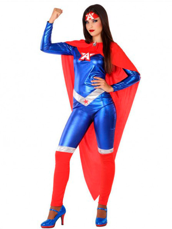 Disfraz de Capitana superhéroe para mujer