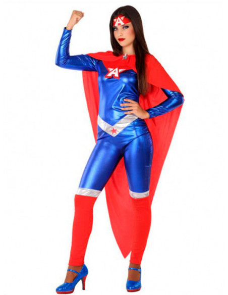 Disfraz de Capitana superhéroe para mujer