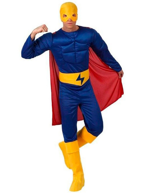 Disfraz superhéroe musculoso adulto