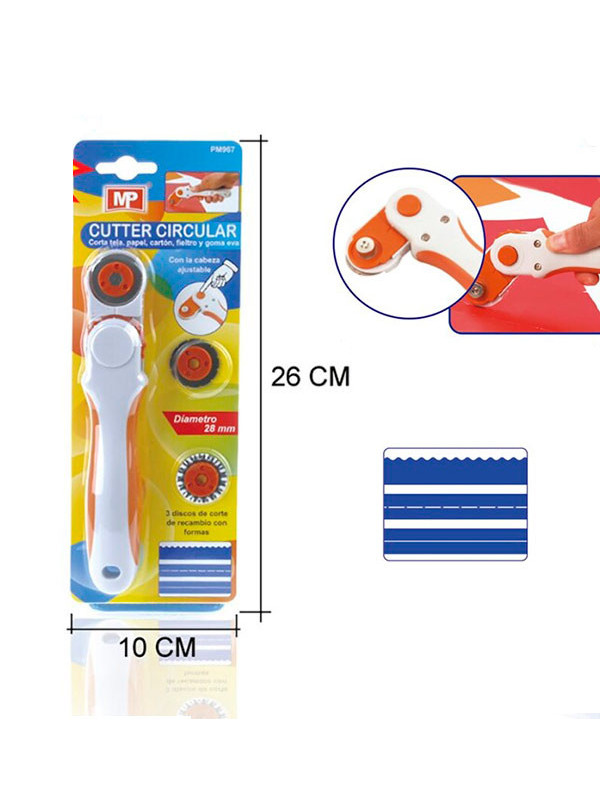 Cutter rotatorio para telas y goma eva