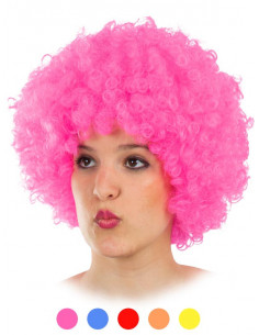 Peluca de payaso colores