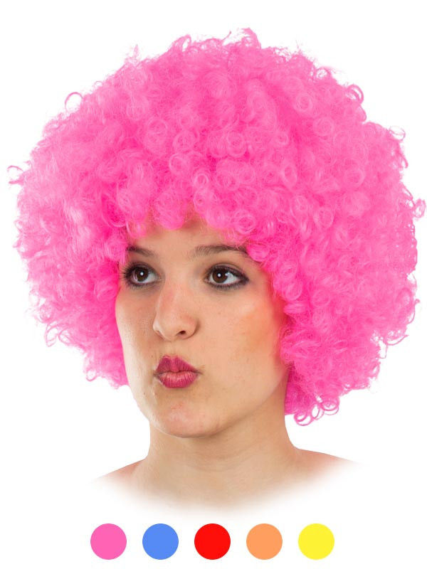 Peluca de payaso colores