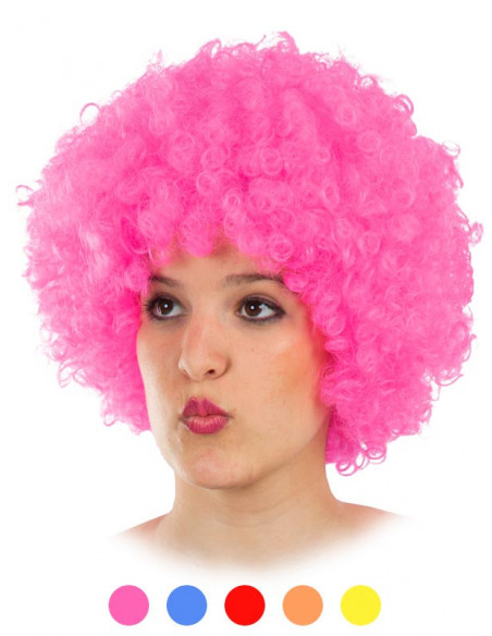 Peluca de payaso colores