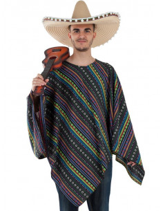 Poncho mexicano adulto