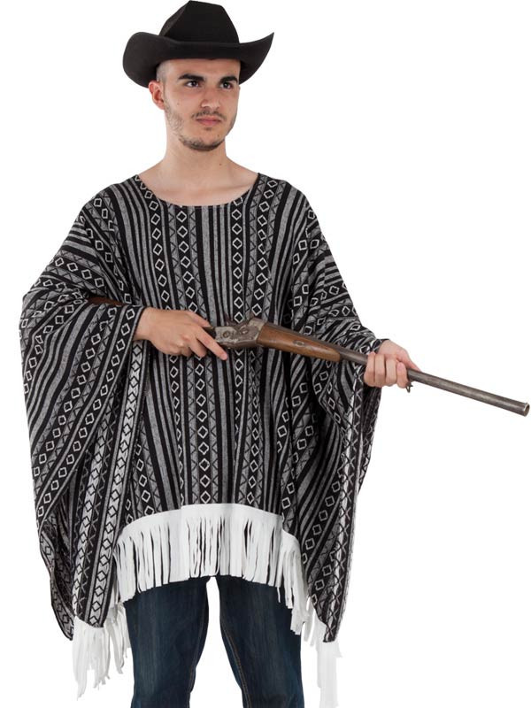 Poncho vaquero para adulto