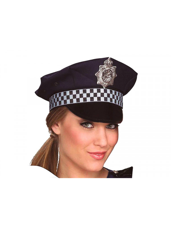 Gorra de policía urbano adulto