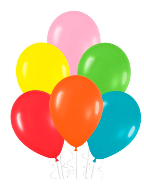 20 Globos de látex 25cm monocolor