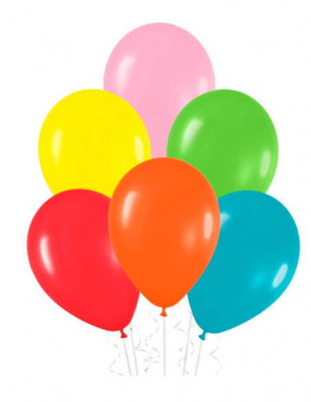 20 Globos de látex 25cm monocolor