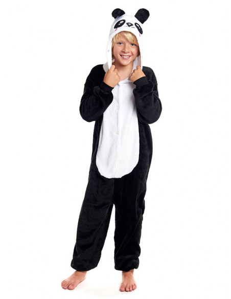 Disfraz oso panda Kigurumi infantil
