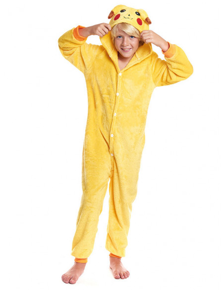 Disfraz ratón eléctrico Kigurumi infantil