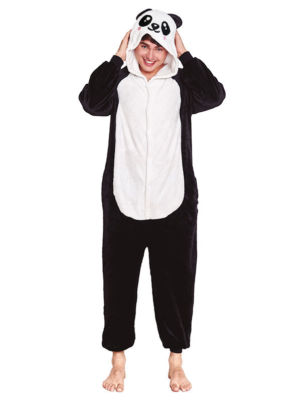 Disfraz oso panda Kigurumi adulto