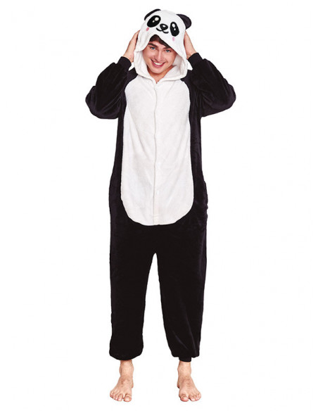 Disfraz oso panda Kigurumi adulto
