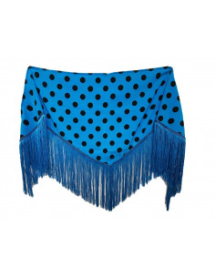 Mantón andaluza lunar grande